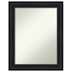Amanti Art Astor Black Non-Beveled Bathroom Wall Mirror - 23 X 29 In.