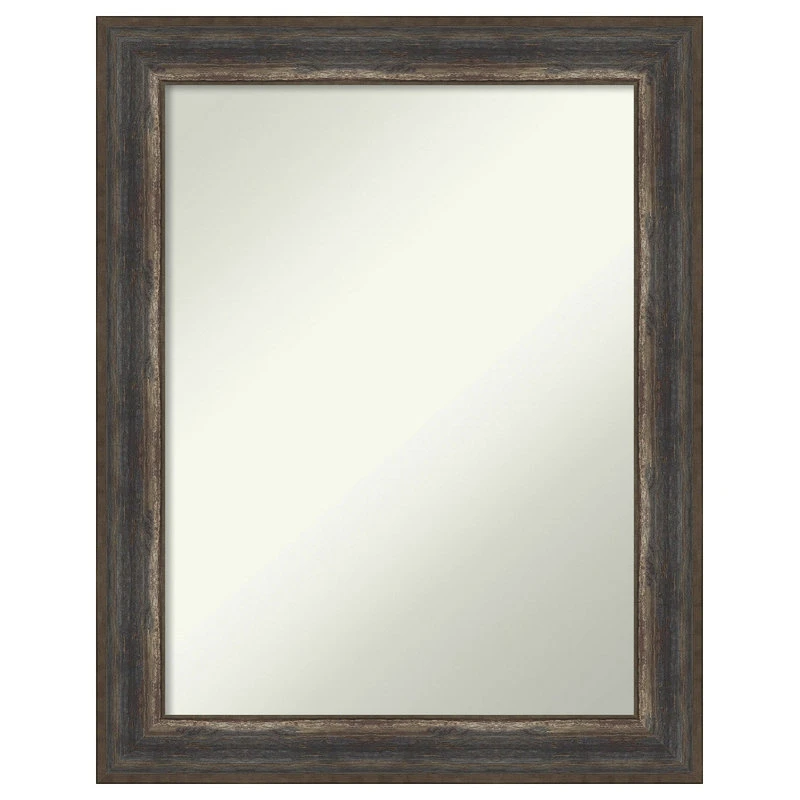 Amanti Art Alta Rustic Char Non-Beveled Bathroom Wall Mirror - 22.5 X 28.5 In. 3 Amanti Art Alta Rustic Char Non-Beveled Bathroom Wall Mirror - 22.5 X 28.5 In.