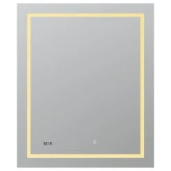 AQUADOM Daytona LED Lighted Bathroom Fog Free Dimmable Mirror 36"x36"x1" -Laural Home Shop 0fb135e100b3d8af 1184 w800 h800 b1 p0
