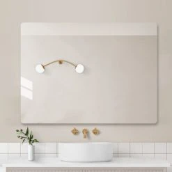 Decor Wonderland Fredrick Rectangular Modern Frameless Wall Bathroom Vanity Mirror, 19w X 27h 17 Decor Wonderland Fredrick Rectangular Modern Frameless Wall Bathroom Vanity Mirror, 19w X 27h -Laural Home Shop 0fc1f3e9034f4752 0524 w800 h800 b0 p0