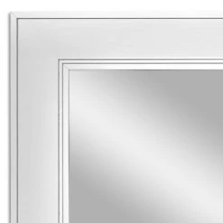 FrameMyMirror Porter White Framed Mirror, 20"x36" -Laural Home Shop 1021c7bb03ebbcc0 3976 w800 h800 b0 p0