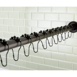 Kingston Brass Kingston 72" Adj Stainless Steel Shower Curtain Rod W/Rings, Oil Rubbed Bronze 10 Kingston Brass Kingston 72" Adj Stainless Steel Shower Curtain Rod W/Rings, Oil Rubbed Bronze -Laural Home Shop 1061ee660ddee6af 2799 w800 h800 b0 p0