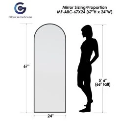 Glass Warehouse Kira 67 In X 24 In Arched Leaner Mirror 11 Glass Warehouse Kira 67 In X 24 In Arched Leaner Mirror -Laural Home Shop 10c1a9bb0091887a 0538 w800 h800 b1 p0