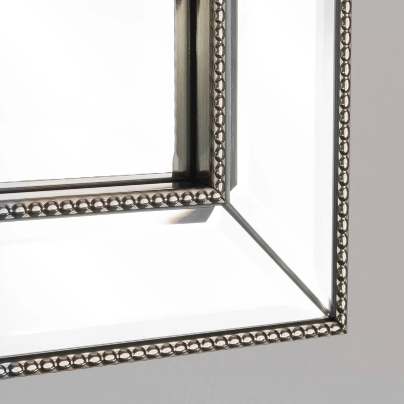 Head West, Inc. Head West Champagne Silver Beaded Beveled Mirror, 16x26" 7 Head West, Inc. Head West Champagne Silver Beaded Beveled Mirror, 16x26" - Image 5