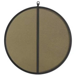 Elegant Furniture & Lighting Elegant Decor Rowan 24" Round Metal Frame Hooked Mirror In Black -Laural Home Shop 1181990f01e10401 7537 w800 h800 b1 p0