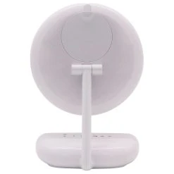 Impressions Vanity Company Melody 9-Inch Round Duotone Makeup Mirror With Bluetooth Speakers, White -Laural Home Shop 11a178c90ec4435d 6354 w800 h800 b1 p0