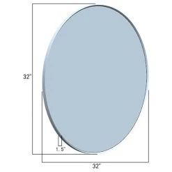Vinnova 32'' Round LED Lighted Accent Bathroom/Vanity Wall Mirror 23 Vinnova 32'' Round LED Lighted Accent Bathroom/Vanity Wall Mirror -Laural Home Shop 12f1555f01a9c47c 7034 w800 h800 b1 p0