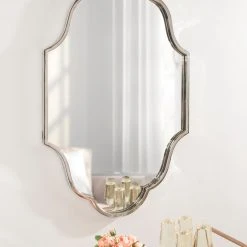 Uniek Rowla Framed Wall Mirror, Silver 23x37 -Laural Home Shop 1321d92e00c78c5b 5385 w800 h800 b0 p0