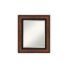 Amanti Art Vogue Bronze Beveled Bathroom Wall Mirror - 22.5 X 26.5 In.