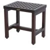 DecoTeak 18" Espalier Lattice Pattern Teak Shower Bench, Without Lift Aid Arms 2 DecoTeak 18" Espalier Lattice Pattern Teak Shower Bench, Without Lift Aid Arms -Laural Home Shop 1391db5608112b18 8257 w800 h800 b1 p0