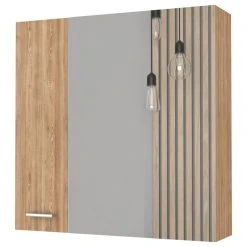 FM FURNITURE Aria Mirrored Medicine Cabinet Pine -Laural Home Shop 1481f9ea03650d4b 7907 w800 h800 b1 p0