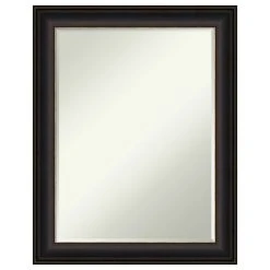Amanti Art Trio Oil Rubbed Bronze Petite Bevel Bathroom Wall Mirror 22.5 X 28.5 In.