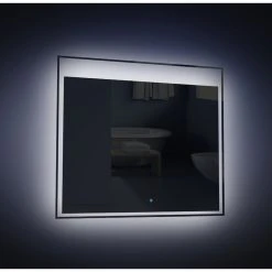 Transolid Taylor LED-Backlit Contemporary Mirror, Silver -Laural Home Shop 14a1eabb0b7af3e9 9984 w800 h800 b0 p0