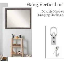 Amanti Art Ridge Bronze Beveled Bathroom Wall Mirror - 25.5 X 25.5 In. -Laural Home Shop 1516501402 f257085a6efe11ac183aea4132c38f8a9306d2c15f0dfd4ab5268d8fd243f75c d 1920x1080 4