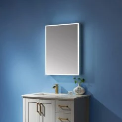 Vinnova 24" Rectangular Frameless Lighted Medicine Cabinet Wall Mounted Mirror -Laural Home Shop 1561090101a9c0b7 5342 w800 h800 b0 p0