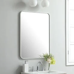 Elegant Decor Evermore Vanity Mirror White -Laural Home Shop 15913f7001a55754 6789 w800 h800 b0 p0