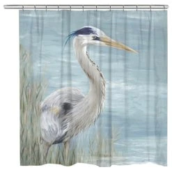 Laural Home Heron By The Bay Shower Curtain