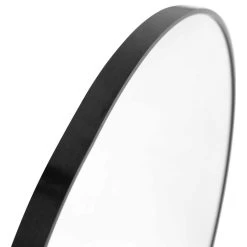 Merrick Lane Hanging Accent Mirror With Modern Metal Frame, Black, 36" Round -Laural Home Shop 1671449e02715cd8 3257 w800 h800 b1 p0