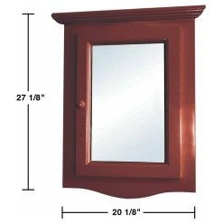 Renovators Supply Manufacturing Cherry Hard Wood Bathroom Corner Wall Mount Medicine Cabinet Mirror -Laural Home Shop 1671d99e0b58c9a4 7785 w800 h800 b1 p0