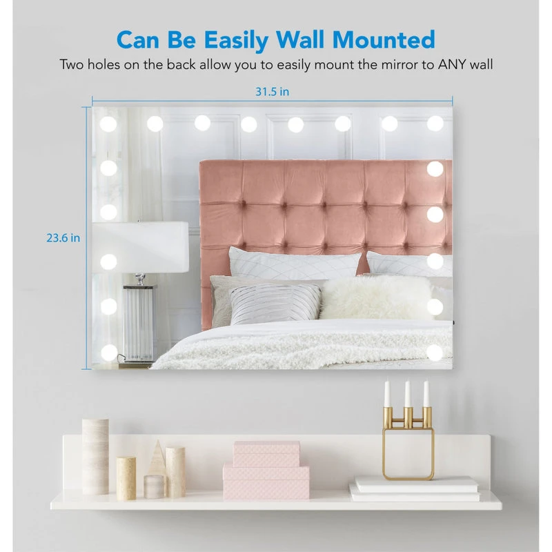 Inspired Home Zarah Mirror, LED Bulbs, Color Modes, 31.5Lx4.7Wx23.6H 10 Inspired Home Zarah Mirror, LED Bulbs, Color Modes, 31.5Lx4.7Wx23.6H - Image 8