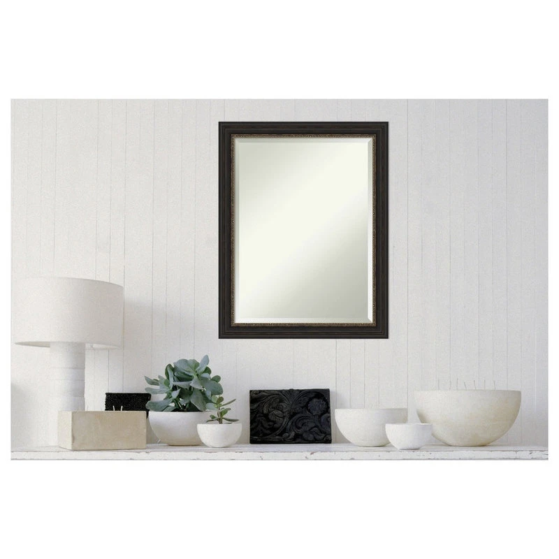Amanti Art Accent Bronze Narrow Beveled Bathroom Wall Mirror - 21.5 X 27.5 In. 7 Amanti Art Accent Bronze Narrow Beveled Bathroom Wall Mirror - 21.5 X 27.5 In. - Image 5