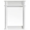 Vinnova Messina 30" Bathroom Vanity Framed Wall Mirror In White -Laural Home Shop 16d150890fcee2a1 5341 w800 h800 b1 p0
