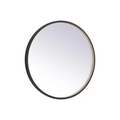 Elegant Furniture & Lighting Elegant Decor Pier 28" LED Mirror With Adjustable Color Temperature In Black -Laural Home Shop 1731c58203981afd 2990 w800 h800 b1 p0