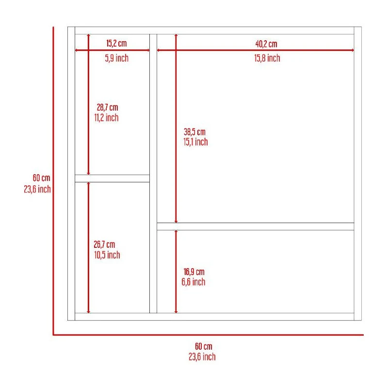 FM FURNITURE Kenya Medicine Cabinet, Light Gray 8 FM FURNITURE Kenya Medicine Cabinet, Light Gray - Image 6