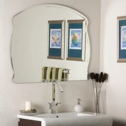 Decor Wonderland Frameless Wide Wall Mirror 8 Decor Wonderland Frameless Wide Wall Mirror -Laural Home Shop 1781d75f068d6137 9545 w800 h800 b0 p0