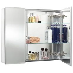 Jacuzzi® Official Jacuzzi PD44000 26" H X 30" W X 5-1/4" D Double Door Medicine - Silver Aluminum 6 Jacuzzi® Official Jacuzzi PD44000 26" H X 30" W X 5-1/4" D Double Door Medicine - Silver Aluminum -Laural Home Shop 1851d0d70d3b0203 7663 w800 h800 b1 p0