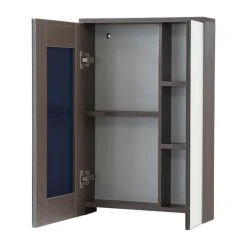 InFurniture Inc., Medicine Cabinet, Dark Paulownia Wood, Textured Finish, 23.6" 7 InFurniture Inc., Medicine Cabinet, Dark Paulownia Wood, Textured Finish, 23.6" -Laural Home Shop 1881050e0aea453f 9537 w800 h800 b1 p0