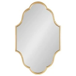 Uniek Rowla Framed Wall Mirror, Gold
