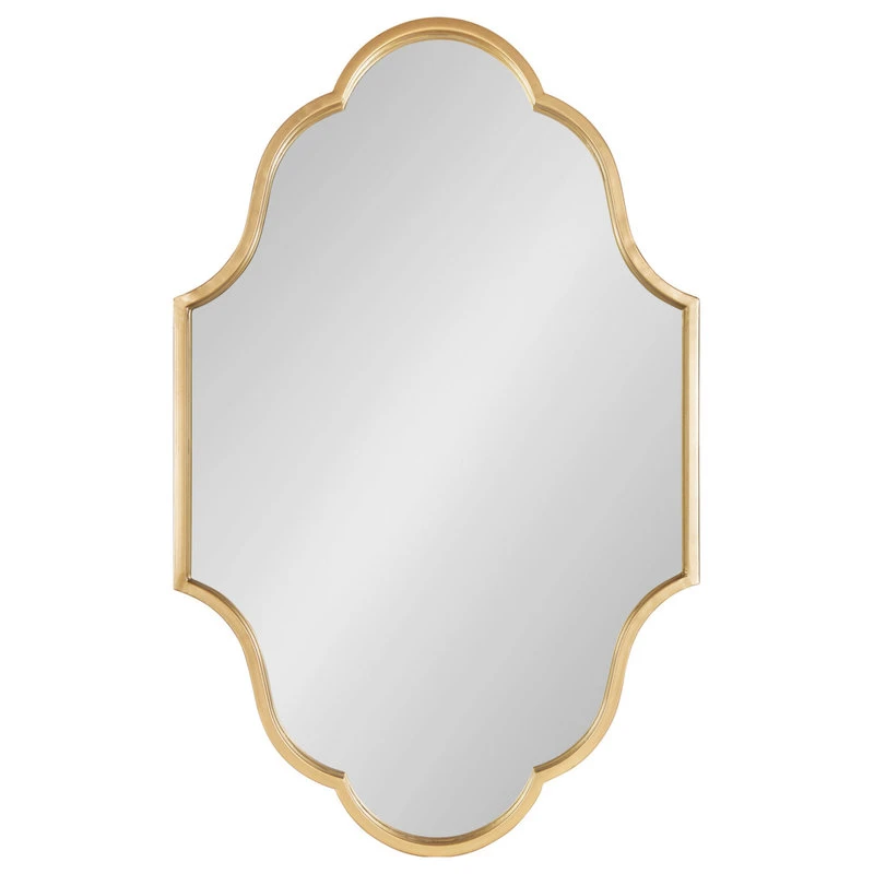 Uniek Rowla Framed Wall Mirror, Gold 3 Uniek Rowla Framed Wall Mirror, Gold