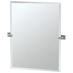 Gatco Fine Bathware Elevate 24" Frameless Rectangle Mirror, Chrome
