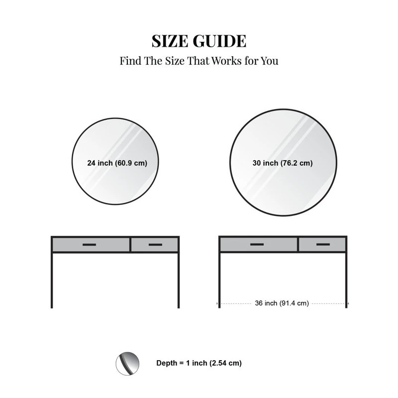 Madeleine Home Inc. Harrison Frameless Bevelled Mirror, 30" 9 Madeleine Home Inc. Harrison Frameless Bevelled Mirror, 30" - Image 7