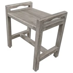 DecoTeak CoastalVogue Eleganto 20" Wide ShowerBench GR107, Gray -Laural Home Shop 191136b70fdd0cba 7166 w800 h800 b1 p0