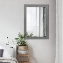 Head West, Inc. Head West 29.5 X 41.5 Gray Beveled Mirror -Laural Home Shop 193140000f3ff5d3 0946 w800 h800 b0 p0