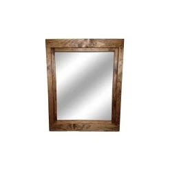 Renewed Decor And Storage Farmhouse Style Vanity Mirror, Early American, 24"w X 30"h