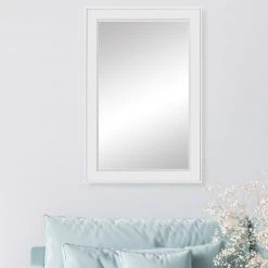 FrameMyMirror Porter White Framed Mirror, 20"x36" -Laural Home Shop 19b1343703ebbce1 3976 w800 h800 b0 p0
