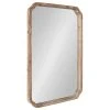 Uniek Marston Wood Framed Wall Mirror, Rustic Brown 24x36