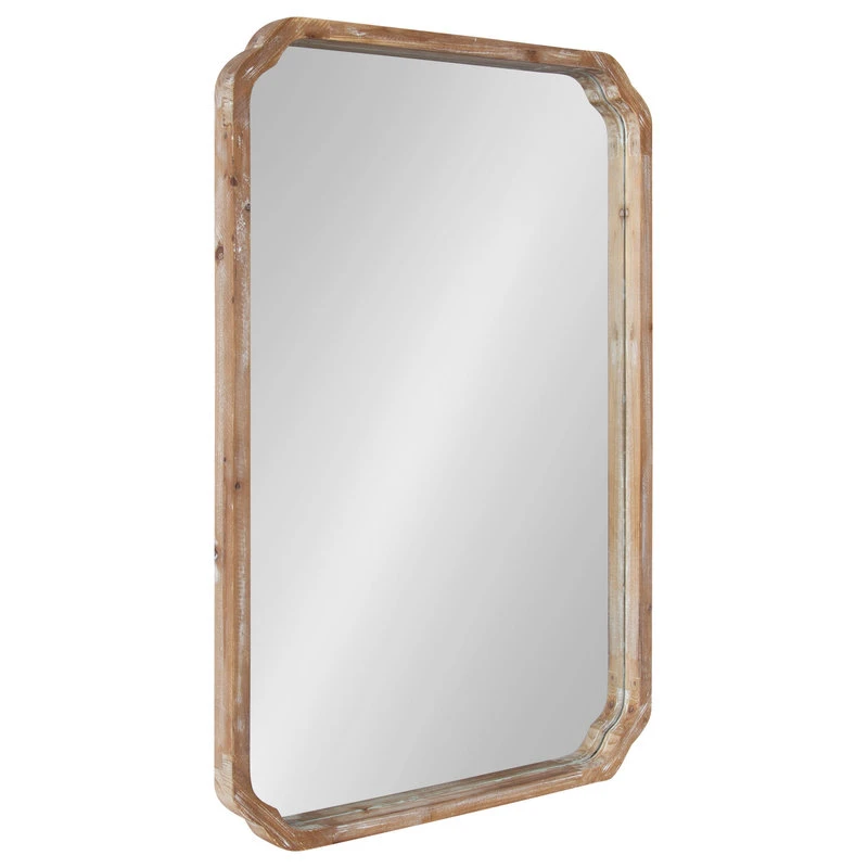 Uniek Marston Wood Framed Wall Mirror, Rustic Brown 24x36 3 Uniek Marston Wood Framed Wall Mirror, Rustic Brown 24x36
