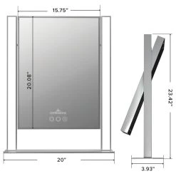 Impressions Vanity Company Nouveau XL Tri-Tone Led Makeup Mirror, Silver 7 Impressions Vanity Company Nouveau XL Tri-Tone Led Makeup Mirror, Silver -Laural Home Shop 1a81d2f101329b8e 3947 w800 h800 b1 p0