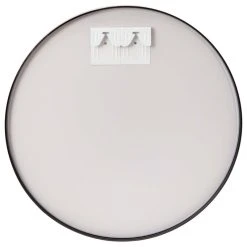 Merrick Lane Hanging Accent Mirror With Modern Metal Frame, Black, 36" Round -Laural Home Shop 1aa1c0b702715cda 3257 w800 h800 b1 p0