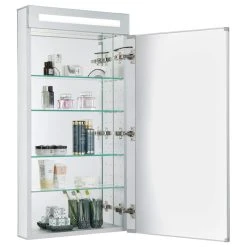 Fine Fixtures Bathroom LED Medicine Cabinet, Recessed/Surface Mount, 20"x40", Right Hand 11 Fine Fixtures Bathroom LED Medicine Cabinet, Recessed/Surface Mount, 20"x40", Right Hand -Laural Home Shop 1b61734b0e593155 3593 w800 h800 b1 p0