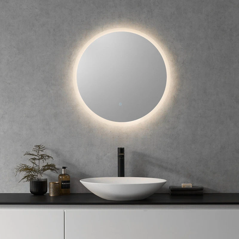 Altair Dimora Round Frameless Modern Bathroom/Vanity LED Lighted Wall Mirror, 24" 9 Altair Dimora Round Frameless Modern Bathroom/Vanity LED Lighted Wall Mirror, 24" - Image 7