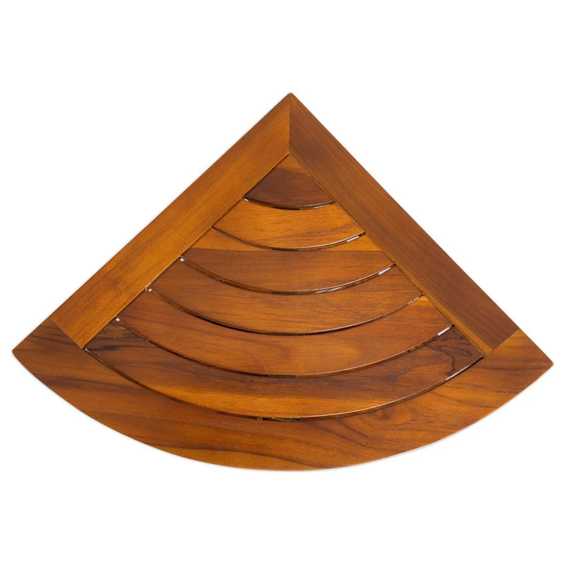 Alateak Corner Wood Bath Spa Shower Stool Table Bench Shelf Storage Assembled 6 Alateak Corner Wood Bath Spa Shower Stool Table Bench Shelf Storage Assembled - Image 4