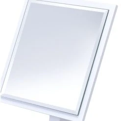 HomeRoots Pretty White Square Make Up Vanity Mirror -Laural Home Shop 1c0119e3026c2edf 0954 w800 h800 b1 p0