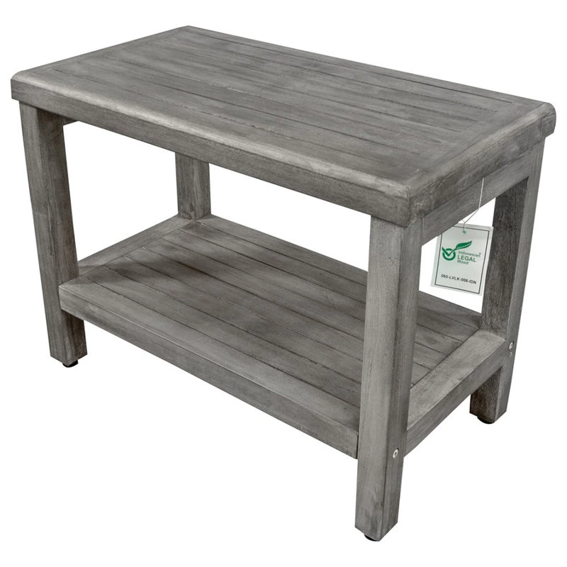 DecoTeak CoastalVogue Eleganto 24" Wide ShowerBench GR115, Gray 8 DecoTeak CoastalVogue Eleganto 24" Wide ShowerBench GR115, Gray - Image 6