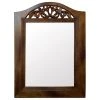 DecorShore ™ Handcrafted Solid Framed Wooden Mirror Carved And Real Wood Mirror, Arch Shape -Laural Home Shop 1d41b04d01a62461 5228 w800 h800 b1 p0