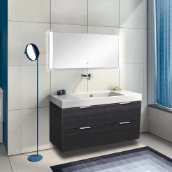 Transolid Ethan LED-Backlit Contemporary Mirror, Silver -Laural Home Shop 1df1469e0b7af37b 9951 w800 h800 b0 p0